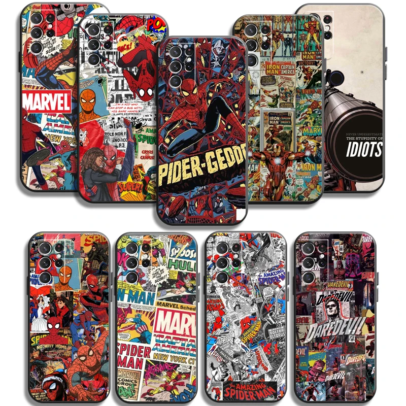 

Marvel Comics Phone Cases For Samsung Galaxy A31 A32 A51 A71 A52 A72 4G 5G A11 A21S A20 A22 4G Coque Carcasa Funda Back Cover