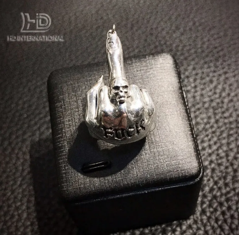 Женское серебряное черное кольцо Разрывное забавное чертовы ручной работы