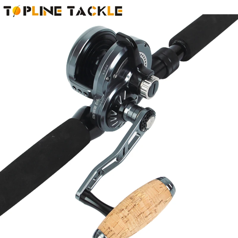 6.3:1 Big Game Reel 66lbs High Retrieve Lever Drag Conventional Reels