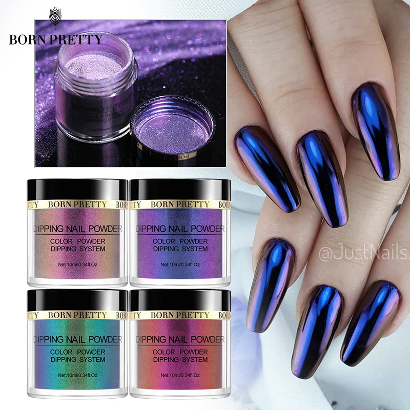 

BORN PRETTY Chameleon Dip Nail Powder Natural Dry 10ml Pigment Powder Dust Nails Accessories Nail Art Decorations Nail Design