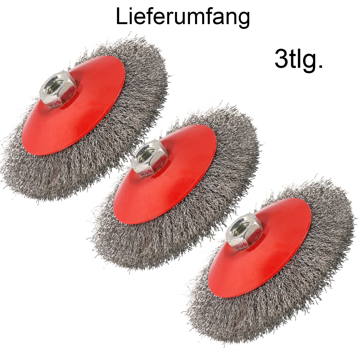

3Pcs Wire Wheel Brush 115mm M14 Thread Carbon Steel Wires For Rust Paint Removal Cleaning Rotary Tools Electric Grinder Parts