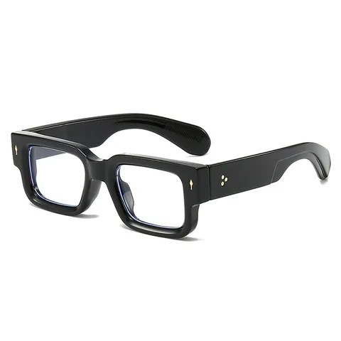 Новинка 2023, Прямоугольная оправа для очков, модные мужские и женские очки с толстыми краями, оптическая оправа для близорукости, очки с защитой от голубого света