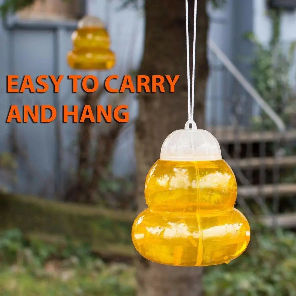 

Dropshipping Bee Trapper Wasp Trap Fly Flies Insect Bug Hanging on Tree Honey Pot Trap Catcher Killer No Poison Garden Tools