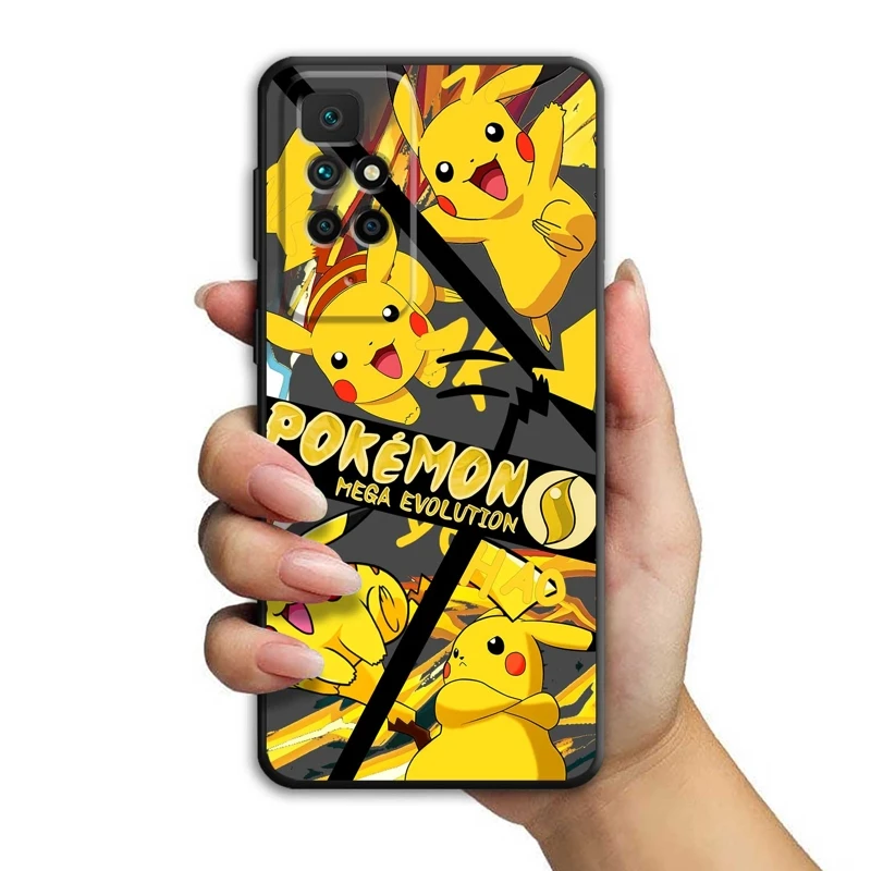 

Pokemon Pikachu Squirtle Gengar Anime Cover Case For Xiaomi Redmi 10 9 9c 10c K50 Gaming K40 9a 12c A1 Plus 10a K60 K40s Pro A2