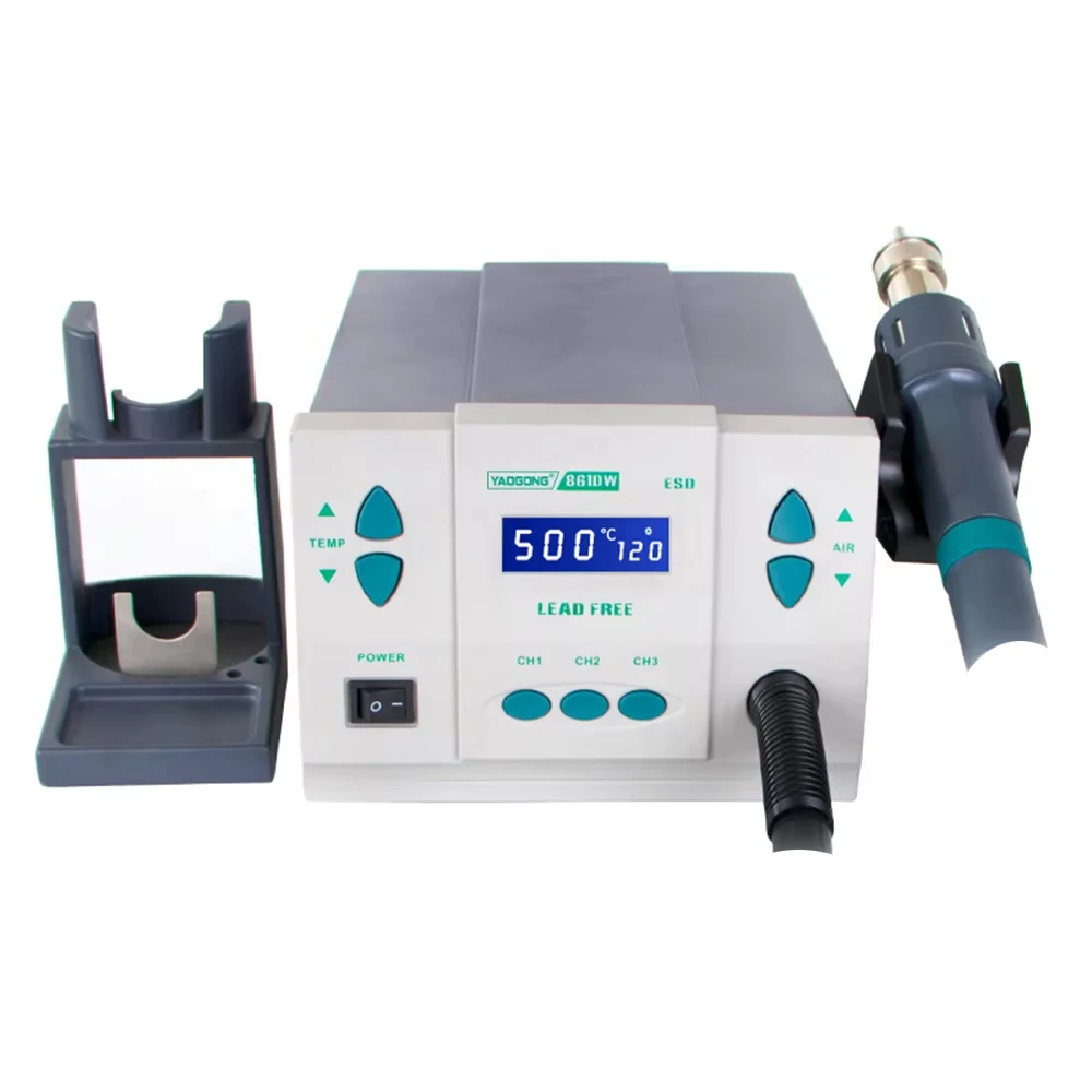 YAOGONG 861DW ESD бессвинцовая станция для распайки термофена цифровой регулируемый фен