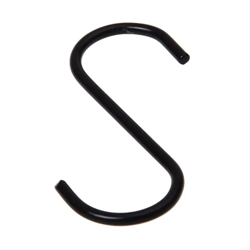 

1 X 3" S-Shape Metal Hook---Black