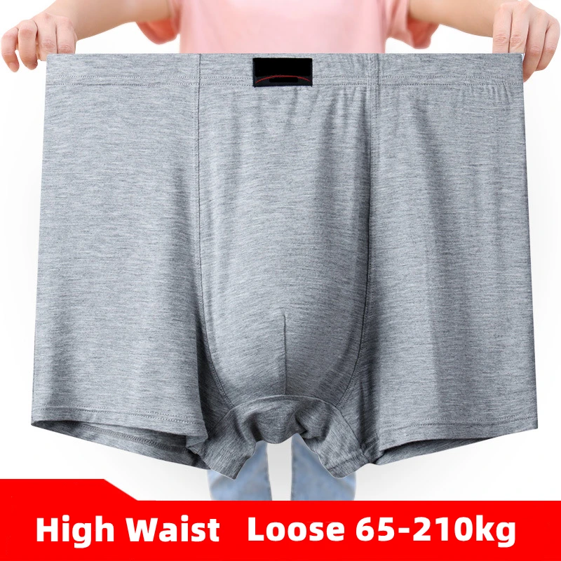 3pcs/lots Large Size High Waist Panties 100%Cotton Underpants Man Boxer Men's Shorts Free Shipping 8XL 10XL For Men Underwear