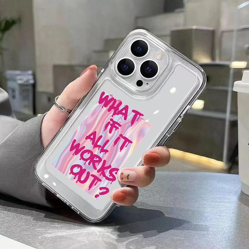 Прозрачный космический чехол с цветным алфавитом и граффити для Oppo A2 A3 A9 A5 A16 A53 A55