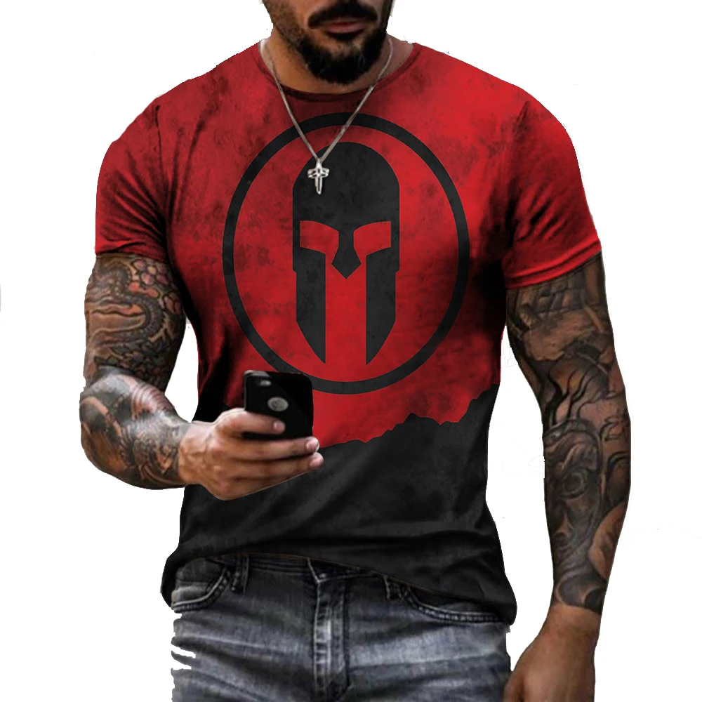 

2022 new fashion 3d printed T-shirt male 3d hip-hop top T short-sleeved T-shirt round neck fashion casual punk short-sleeved 6xl