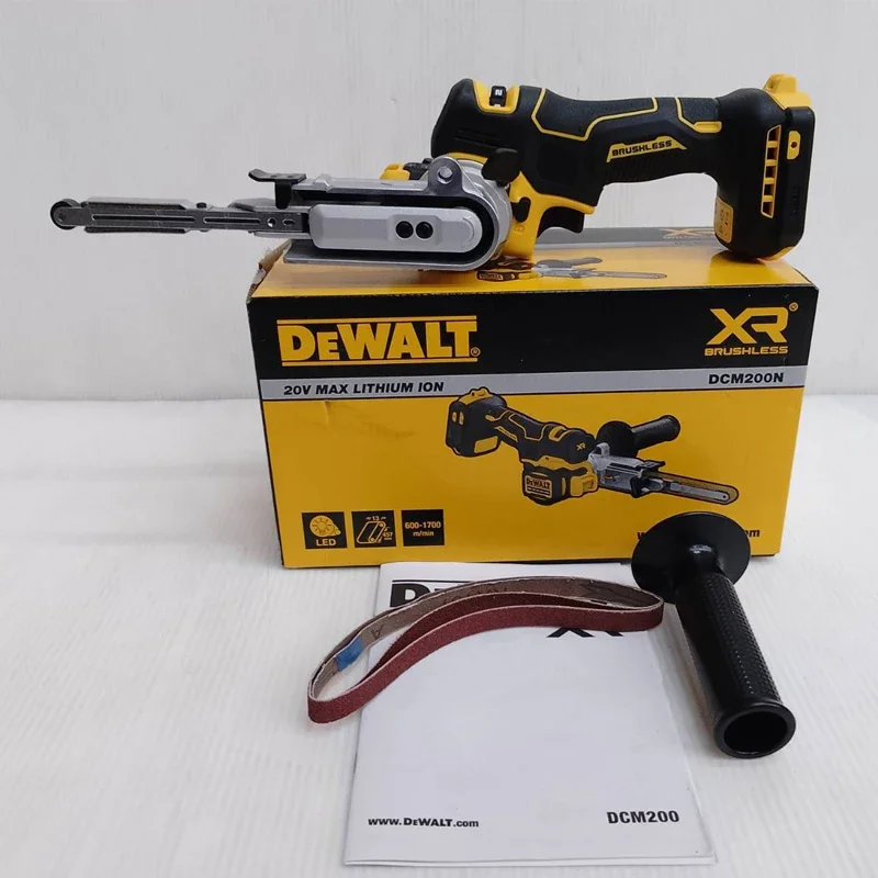 Шлифовальный станок DEWALT DCM200 20 в 18 дюймов бесщеточный ремень вращающийся на 104 °