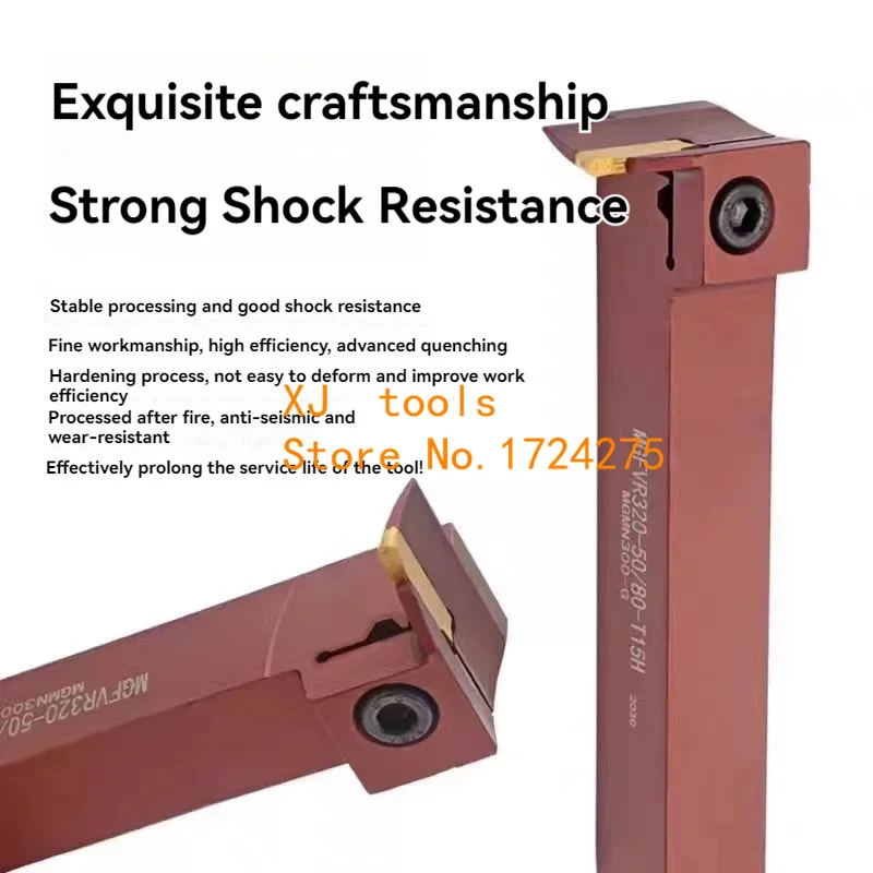 

MGFVR325 MGFVR 320 30/50 50/80 64/100 Токарный станок для обработки канавок с внешним концом Инструментальная планка MGFVR420 Поперечный ряд Пружинная сталь 7 типа MGFVR320