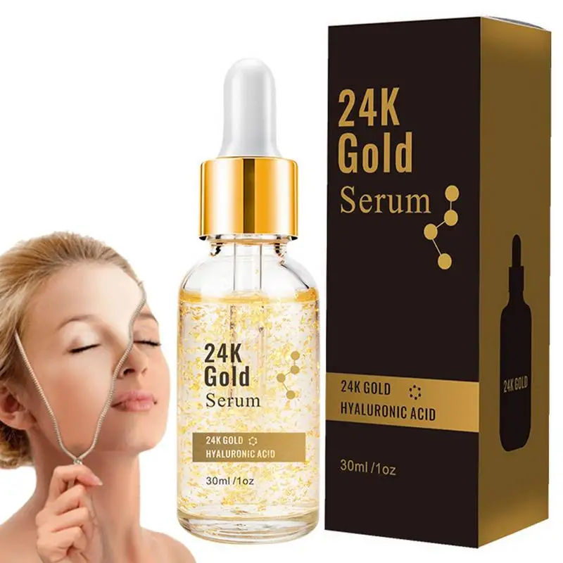 

24k Gold Foil Essence Essential Oils Nursing 1 Fl. Oz Face Moisturizing Oil & Skin Oil With Plant Extracts For Moisturizing