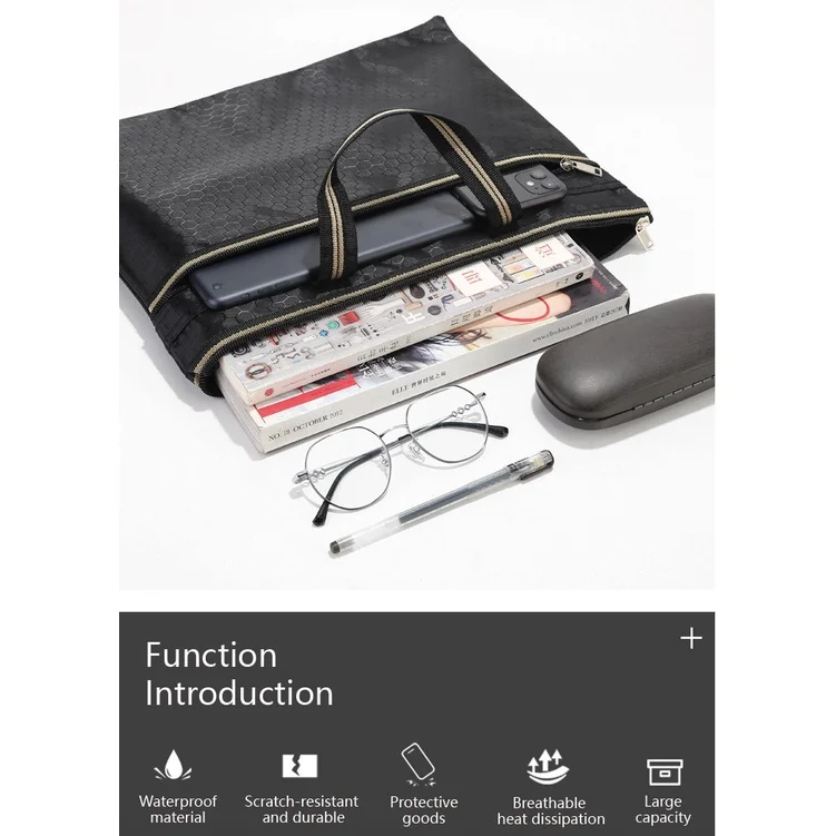 Мужские портфели большой емкости однотонный органайзер для документов ноутбука