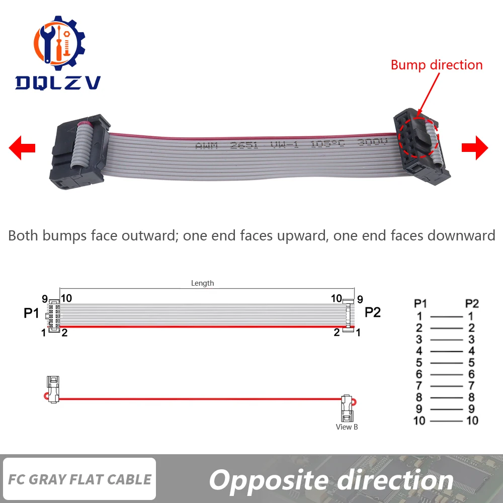 

Кабель Jtag Isp для загрузки данных DQLZV серый 2.54 мм
