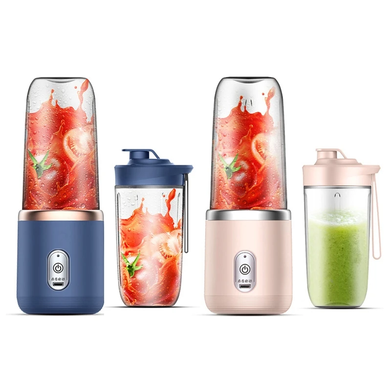 

400ml Personal Fruit Mixer Electric Safety Juicer Cup Portable Blender USB Rechargeable Mini Blender Easy to Clean
