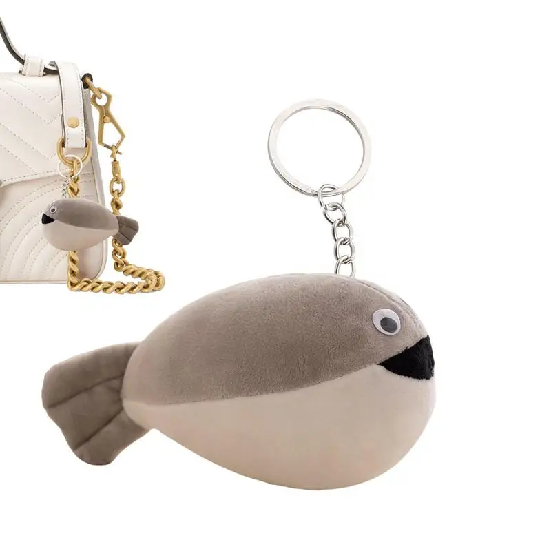 Симпатичный брелок с рыбками плюшевый для ключей мягкий в виде морской звезды