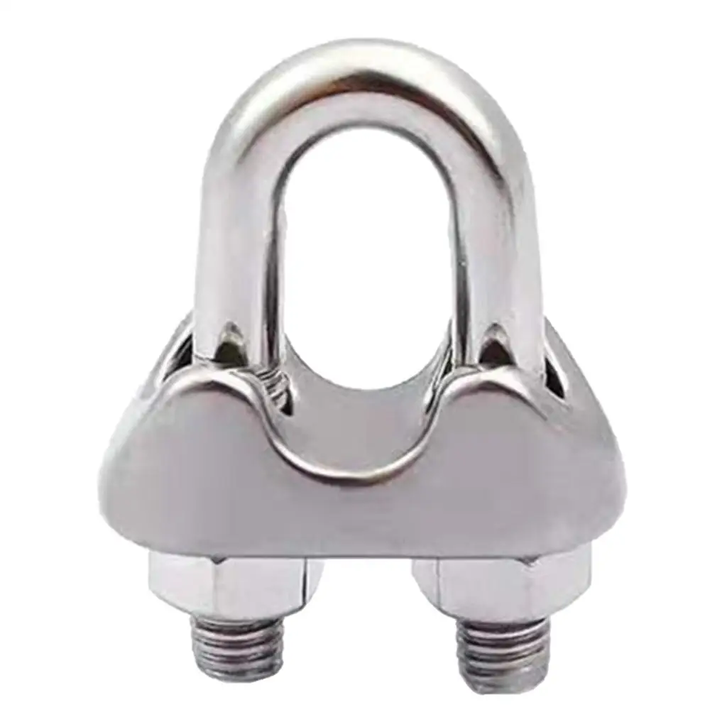 

304 STAINLESS STEEL 20mm WIRE ROPE GRIP CLIP CABLE CLAMP FASTENER ROPE .