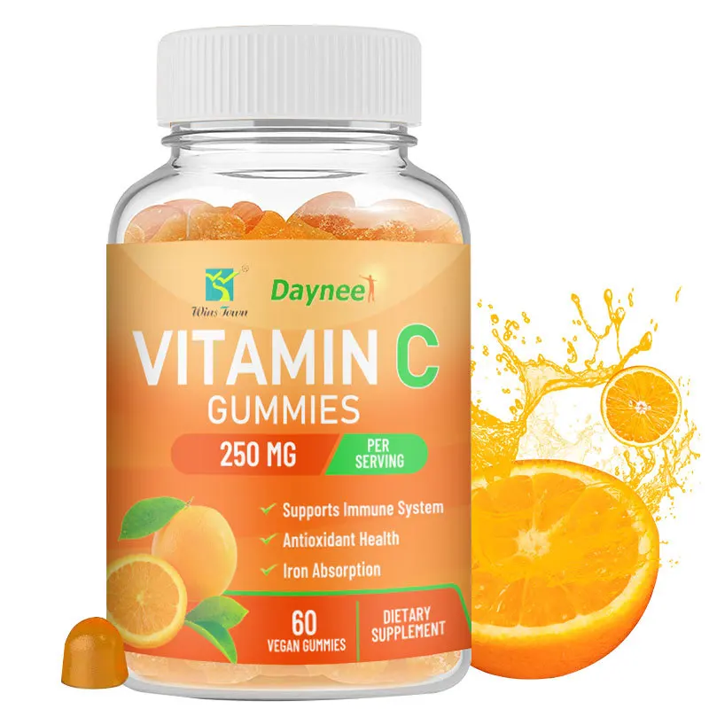 

2 Bottle Vitamins C Gummies Dietary Supplement Used Gingival Bleeding Ulcers Melanin removal Oxidation Improve Immunity