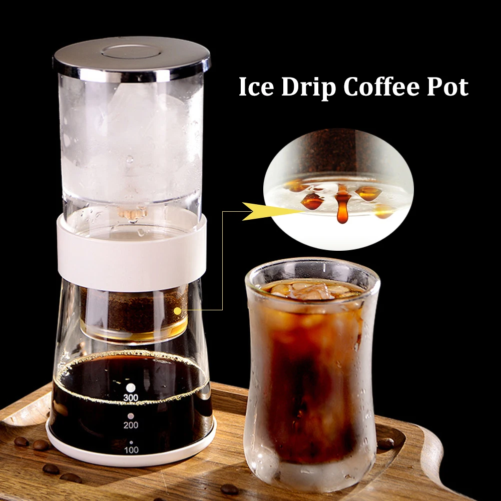 

Ice Drip Coffee Pot Portable Cold Brew Coffee Maker Adjustable Flow Ice Cold Brew Pots Coffee Brewer Espresso Coffeeware