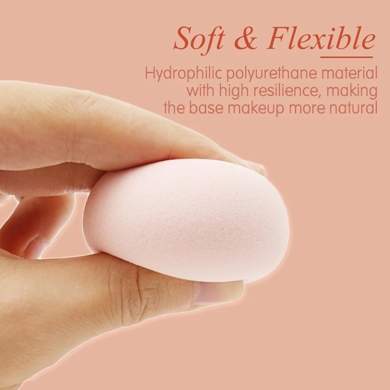 Custom LOGO Pink Powder Puff Super Soft Latex Free Sponges Private Label Make Up Accessories Velvet Beauty DIY Blender Cosmetics |