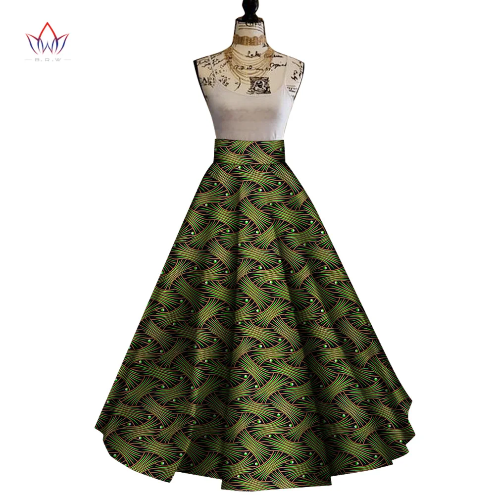 Изготовленный на заказ в африканском стиле одежда ботильоны Длина официальная хлопковая юбка для женщин в африканском стиле Dashiki печати Макси ткань восковый шар Выращенный длинная юбка WY8278