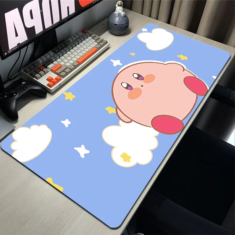 

Mouse Pad Kirbys Mause Pads Gaming Accessories Deskmat Anime Computer Large Extended Mousepad Gamer 900x400 Xxl Mat Pc Carpet