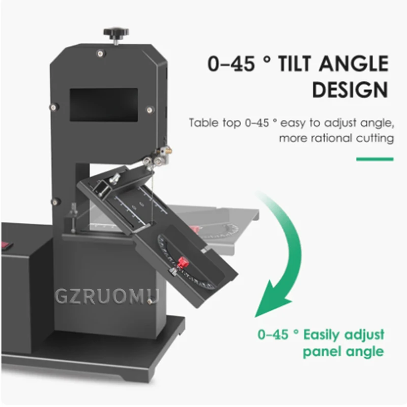 Электрическая настольная деревообрабатывающая ленточная пила 800 Вт небольшой