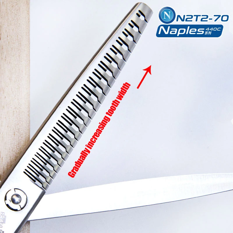 Профессиональные ножницы для разбавления домашних животных красоты 7 дюймов 23