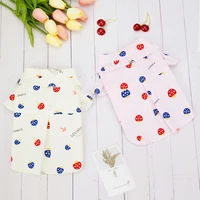 100 cotton dog clothes spring summer pet blouse for small dogs bichon cat chihuahua clothing t shirt puppy costume york shirt