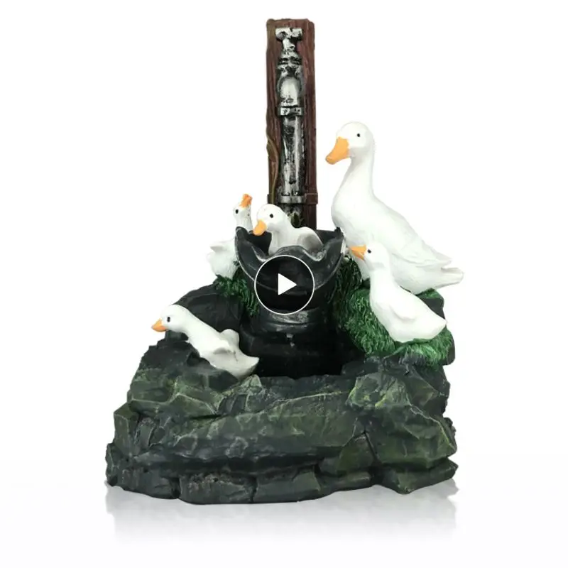 

Resin Duck Statue Landscape Decoration Family Bath Patio Lighting Decor Outdoor Home Ornaments Handicraft Birthday Gifts 2021
