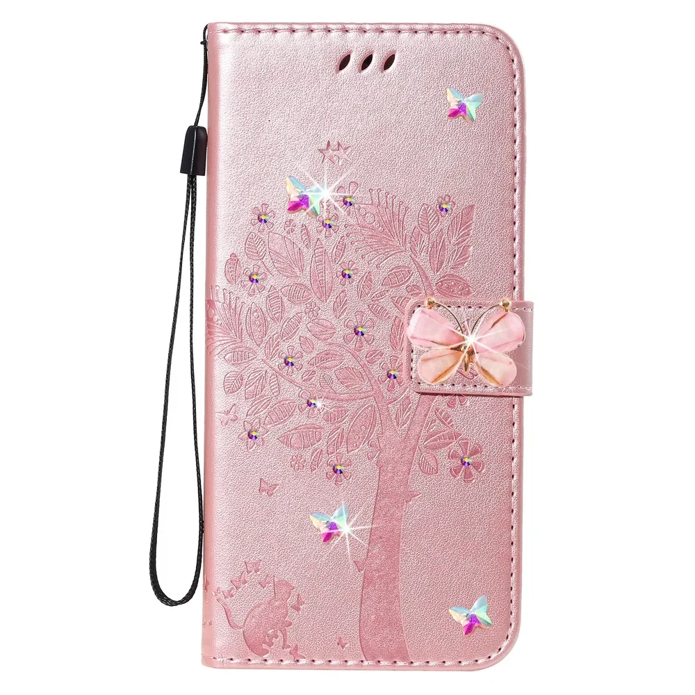 Sunjolly чехол с бриллиантами для Samsung Galaxy S24 FE M55 M62 F62 бриллиантовый флип-кошелек