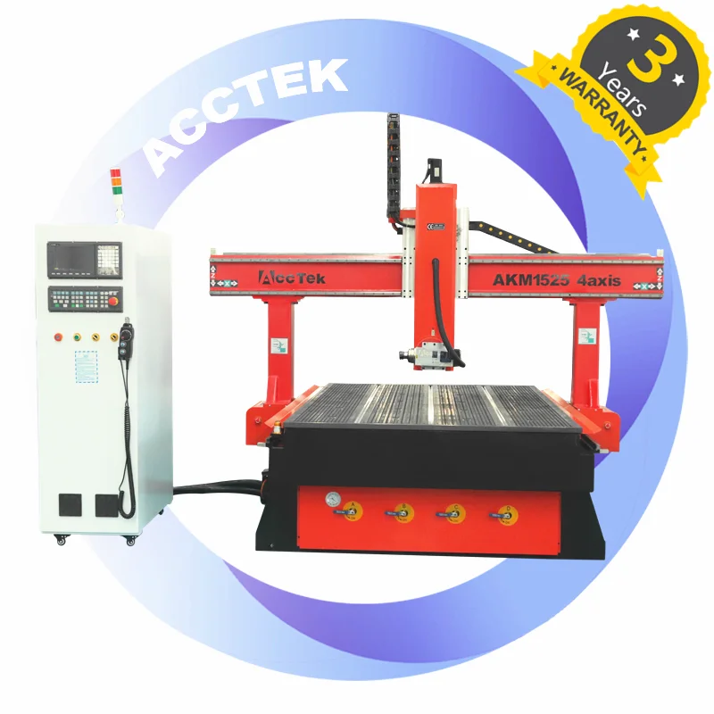 

New Type Stronger 1325 1530 1525 2030 4 a Axis Cnc Wood Carving Machine/4 Axis Cnc Router with Dust Collector Option