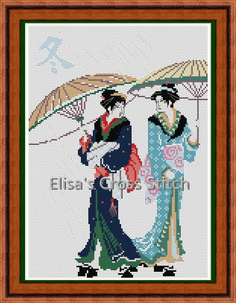 

SJ050D Stich Cross Stitch Kits Craft Packages Cotton Seasons Painting Counted China DIY Needlework Embroidery Cross-Stitching