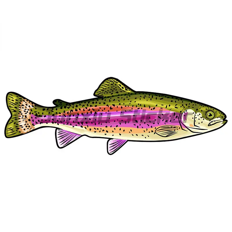 Наклейка с рыбой, наклейки со скелетом рыбы, наклейка для окуня, больших рта, окуня, виниловая наклейка для каяка, автомобиля, рыбака, рыбалки, водонепроницаемая наклейка