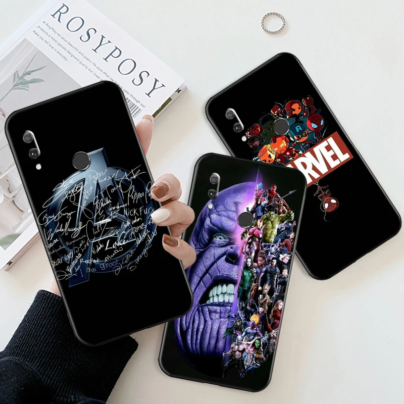 

Marvel Avengers Logo Phone Case For Huawei Y9 Y7 Y6 Prime Y8p Y7p Y6p Y9a Y7a Y9s Y8s Y6s 2019 Coque Funda Bumper Ultra-Thin