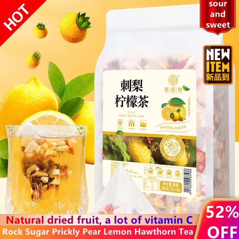 

Rock Sugar Prickly Pear Lemon Hawthorn Чай Vitamin C Dried Fruit Fruit Чай Lemon Чай Healthy Slimming Beauty anti-aging Чай