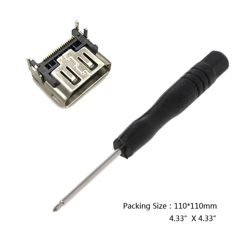 

Replacement Port Socket For PS5 HDMI-compatible Port Socket Interface Connector With Screwdriver