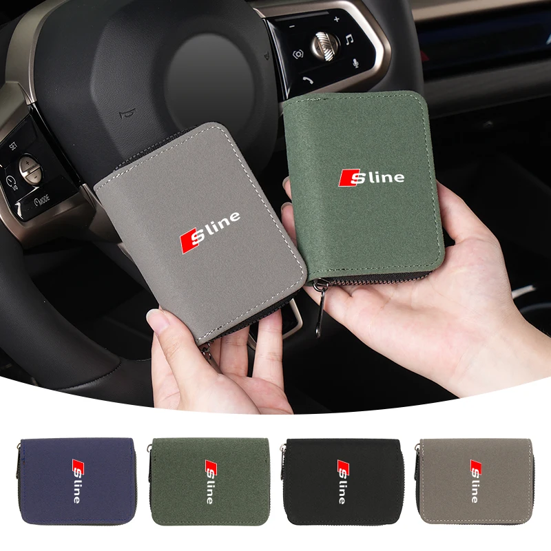 Многофункциональный чехол-кошелек с логотипом автомобиля Mini Zip Card Case для мужчин и