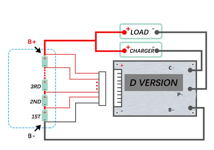 Литий-полимерный BMS/PCM/PCB 13S 35A 48 В С защитной платой балансировки батареи для 13