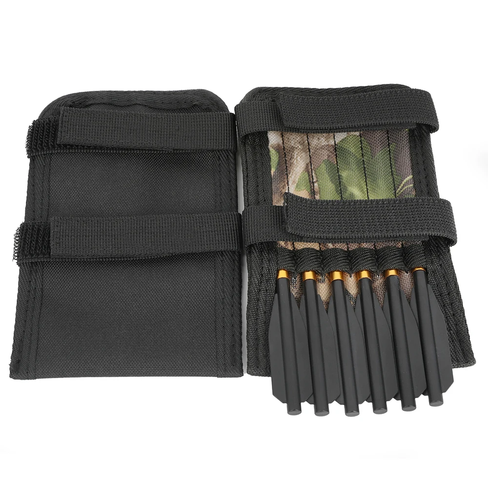 Фото Ручная сумка для стрел для стрельбы из лука, водонепроницаемая ткань для левой/правой руки, держатель для стрел с 6/12 отверстиями для короткого арбалета, охотничьего колчана №5