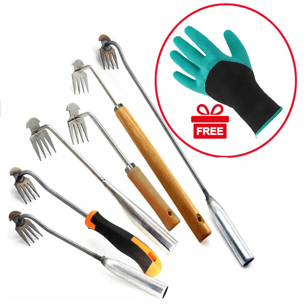 

Stainless Steel Garden Weeders Grass Rooting Loose Puller Removal Gardening Soil Tools Hand Weeder Weeding Garden Hoe Multifunct