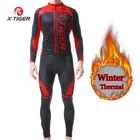 Зимний велосипедный комплект X-TIGER, велосипедная одежда с длинным рукавом, костюм, флисовый термокомплект для горного велосипеда, мужской комплект для велоспорта