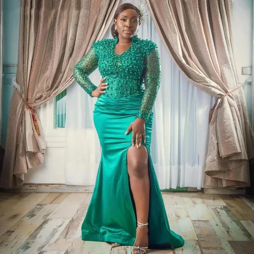 Изысканные платья для выпускного вечера русалки Aso Ebi по индивидуальному заказу