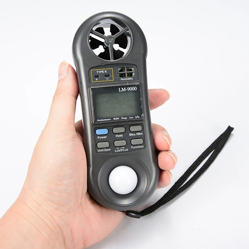 

Multifunctional Anemometer 7-in-1 Multifunctional Environmental Tester Air Temperature Flow Velocity Meter Wind Speed Meter
