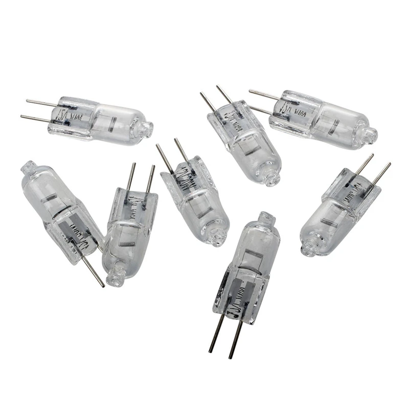 

12V 20W Halogen Bulb Warm White Light Lamp Bi-Pin Base 8 Pcs