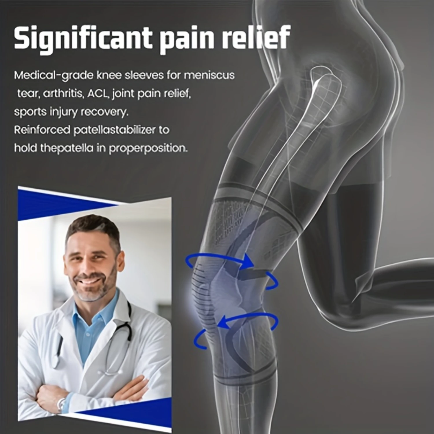 2 шт. компрессионные наколенники для мужчин и женщин от артрита бега баскетбола