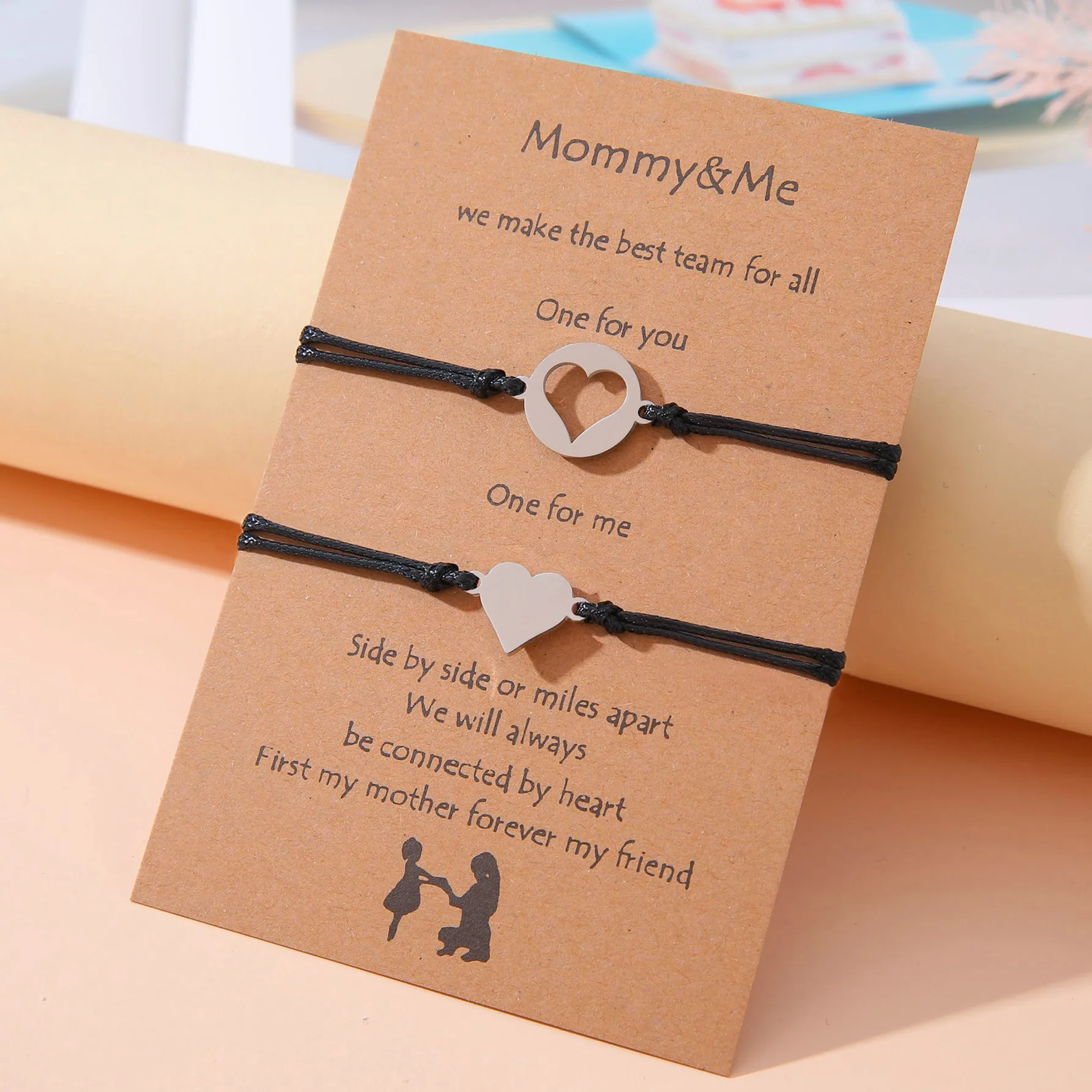 Новый универсальный браслет на День Матери из нержавеющей стали с отверстиями