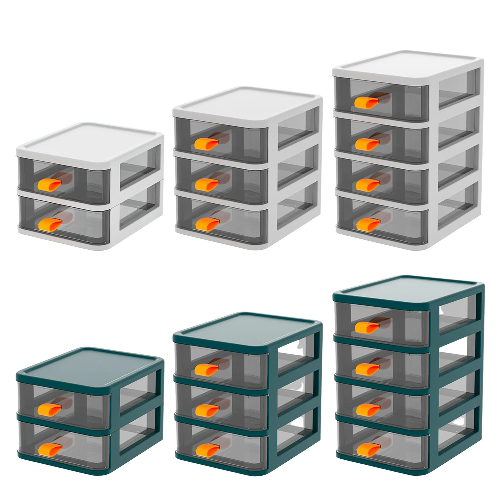 

2/3/4 Layer Desktop Storage Box Small Drawer Type Jewelry Stationery Tape Box Desk Organizer For Cosmetics Stationery Tools