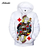 peculiar design 3d king queen hoodies menwomen sweatshirts hoody 3d print playing cards poker boygirl pullover thin clothes