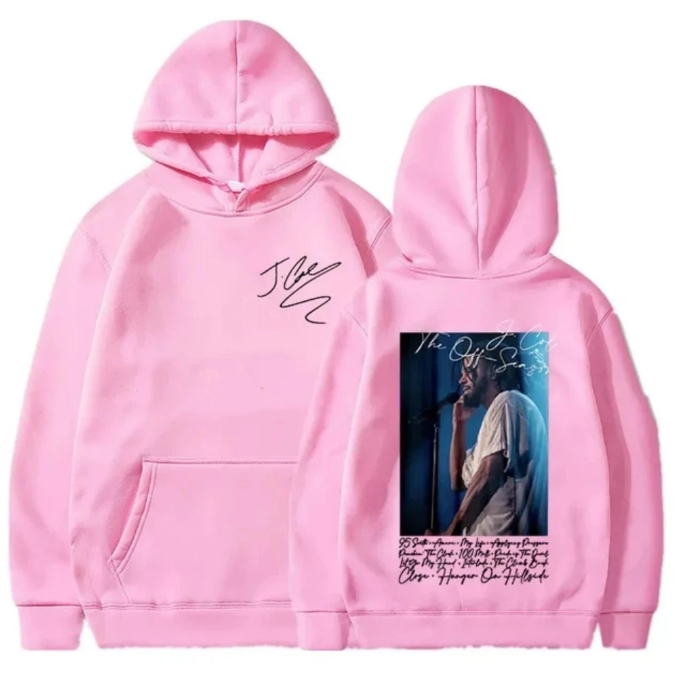 2024Best-selling rapper J Cole music album Hip Hop street style super Dalian hoodie printed men's fleece cotton for women
